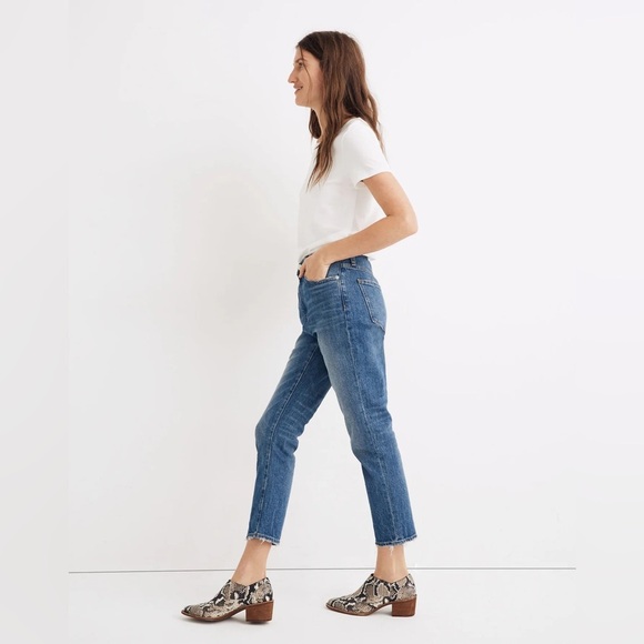 MADEWELL The High-Rise Slim Boyjean in Lavern Wash 25 - Picture 3 of 10